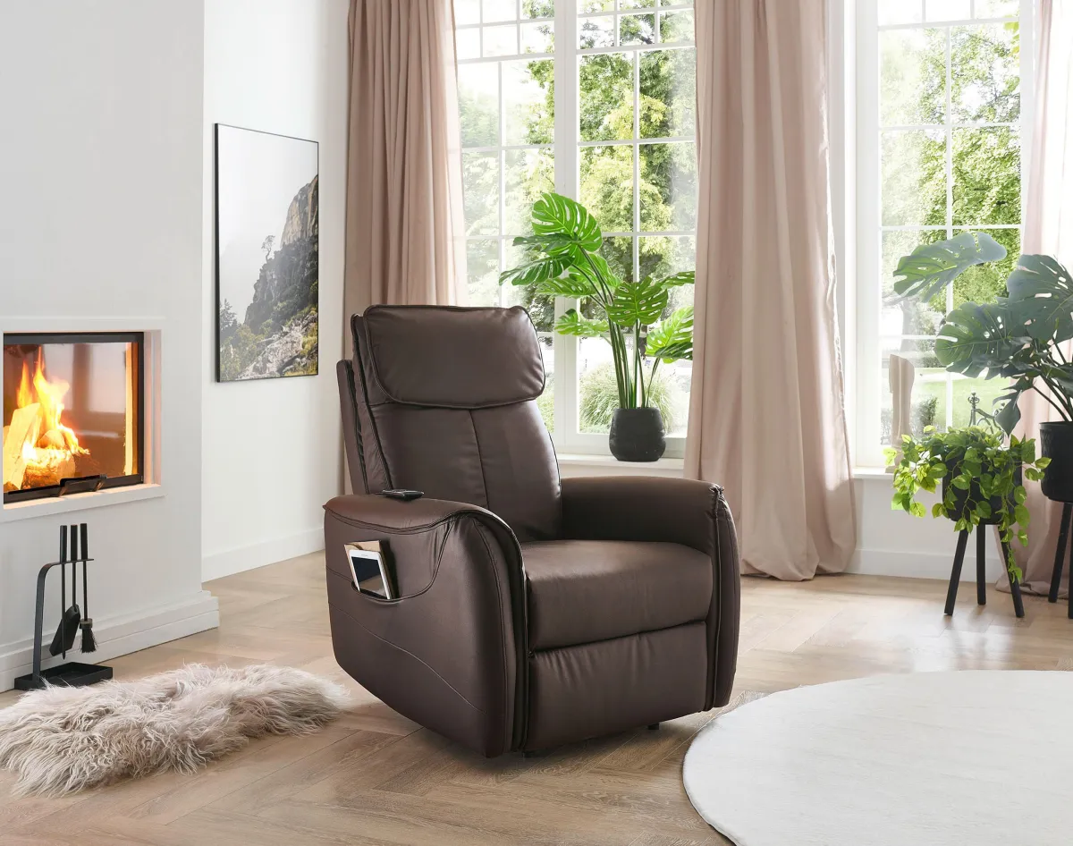Hot BADER Relaxsessel mit Massage-und Heizfunktion braun