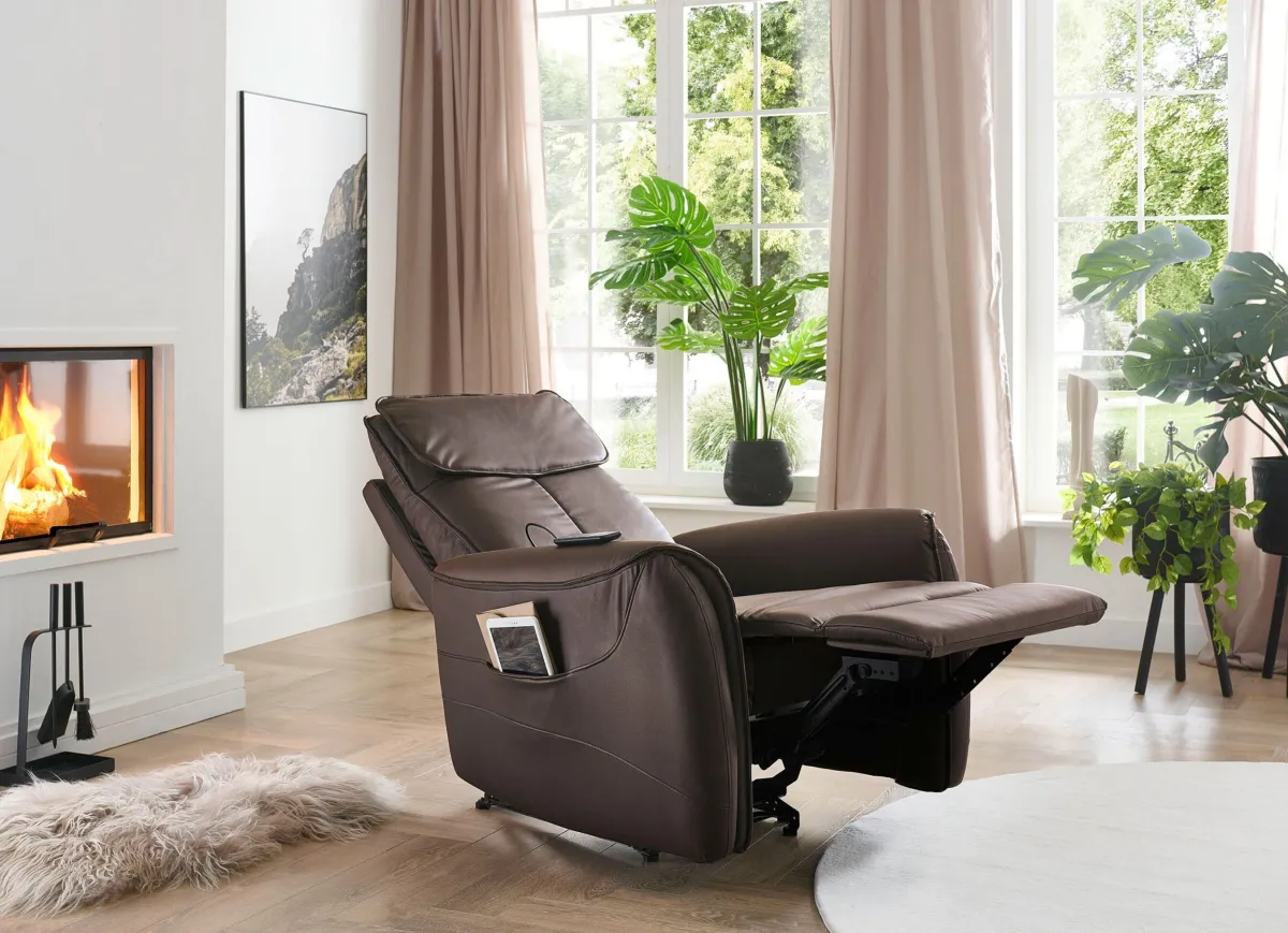 Hot BADER Relaxsessel mit Massage-und Heizfunktion braun