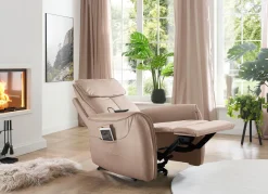 BADER Relaxsessel mit Massage-und Heizfunktion creme