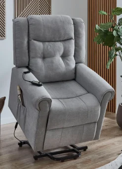 Outlet BADER Relaxsessel mit Motor und Aufstehhilfe grau