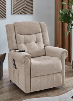 Discount BADER Relaxsessel mit Motor und Aufstehhilfe creme