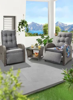 BADER Relax-Set Melia, 3-teilig braun-grau