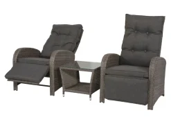 BADER Relax-Set Melia, 3-teilig braun-grau