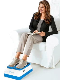 Discount BADER Relaxvital Beintrainer bringt Beine und Kreislauf in Schwung WEISS-BLAU