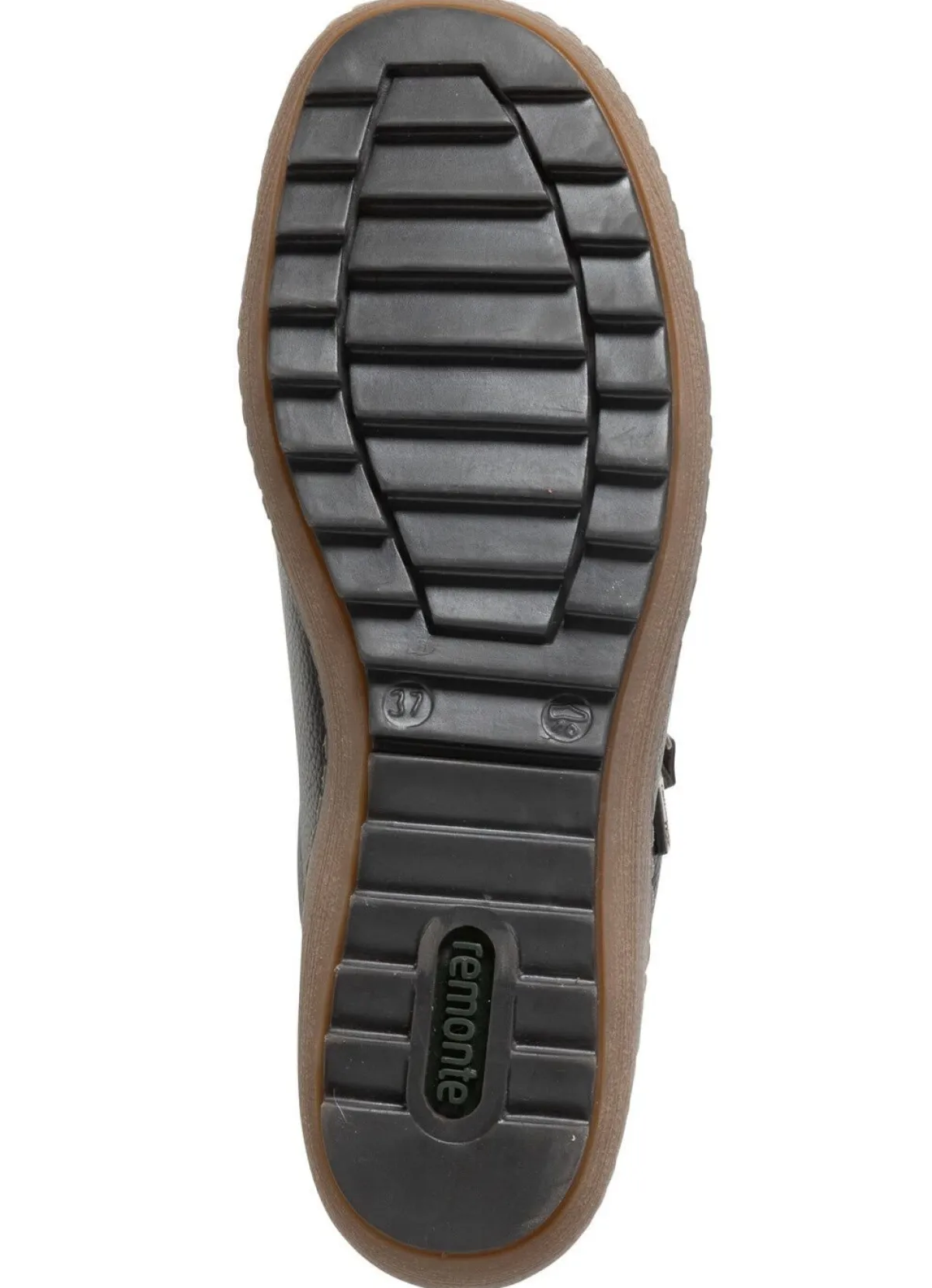 Best Remonte , bequeme Damen-Sneaker, Weite G, mit herausnehmbarem Fußbett SCHWARZ-BRAUN