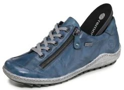 Hot Remonte , bequeme Damen-Sneaker, Weite G, mit herausnehmbarem Fußbett BLAU