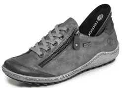 Online Remonte , bequeme Damen-Sneaker, Weite G, mit herausnehmbarem Fußbett GRAU