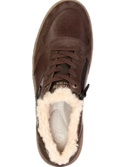 New Remonte , bequeme Damen-Sneaker, Winterschuhe, Weite G, mit herausnehmbarem Fußbett DUNKELBRAUN