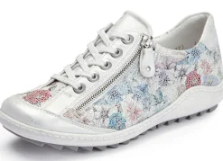 New Remonte , elegante Damen-Sneaker, Weite G, mit Reißverschluss SILBER-BUNT