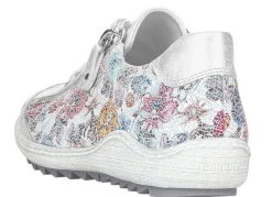 New Remonte , elegante Damen-Sneaker, Weite G, mit Reißverschluss SILBER-BUNT
