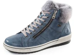 Remonte , gefütterte Damen-Boots, Winterschuhe, Weite G, mit herausnehmbarem Fußbett JEANS