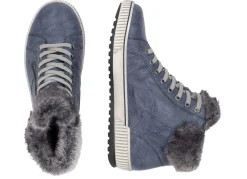 Remonte , gefütterte Damen-Boots, Winterschuhe, Weite G, mit herausnehmbarem Fußbett JEANS