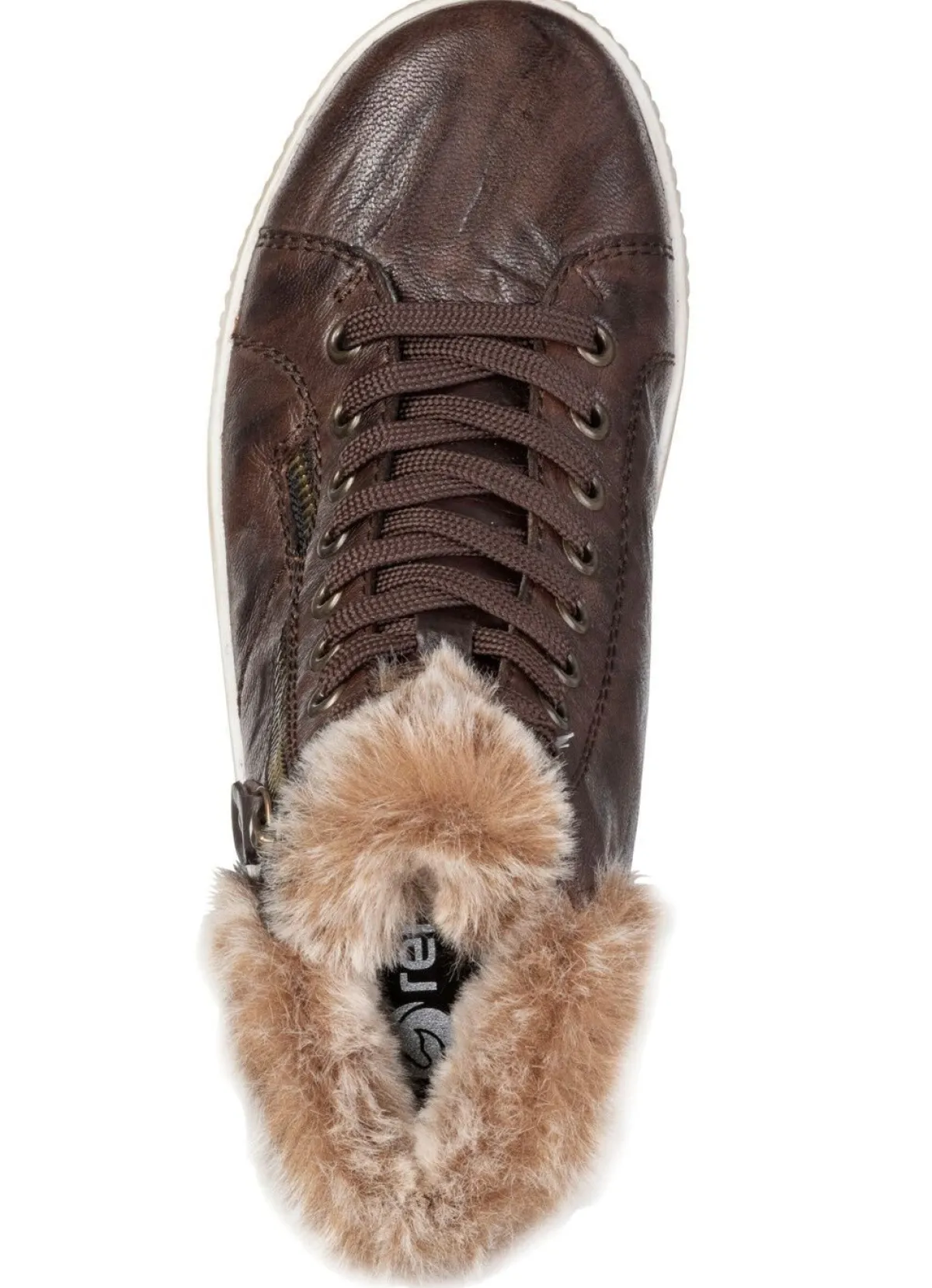 Outlet Remonte , gefütterte Damen-Boots, Winterschuhe, Weite G, mit herausnehmbarem Fußbett DUNKELBRAUN