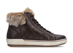 Outlet Remonte , gefütterte Damen-Boots, Winterschuhe, Weite G, mit herausnehmbarem Fußbett DUNKELBRAUN