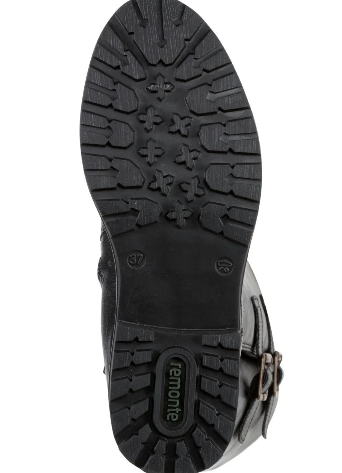 Hot Remonte , gefütterte Damen-Stiefel, Winterschuhe, Weite G, mit Lammfell SCHWARZ