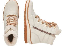 Sale Remonte , gefütterte Damen-Stiefeletten, Winterschuhe, Weite G, mit Lammwolle NATURWEISS