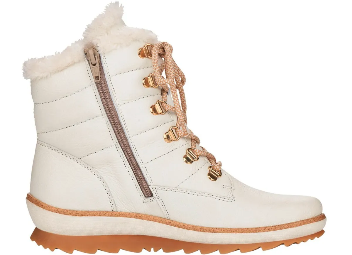 Sale Remonte , gefütterte Damen-Stiefeletten, Winterschuhe, Weite G, mit Lammwolle NATURWEISS