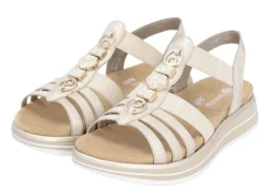 Online Remonte Riemchen-Sandale mit Metallschmuck MATTGOLD