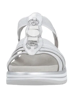 Online Remonte Riemchen-Sandale mit Metallschmuck MATTSILBER