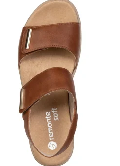 Remonte , schicke Damen-Sandalen, mit herausnehmbarem Fußbett BRAUN