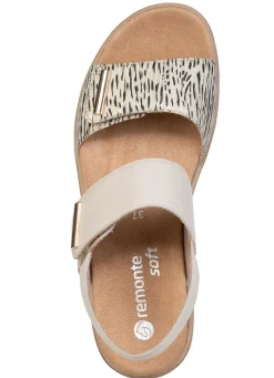Online Remonte , schicke Damen-Sandalen, mit herausnehmbarem Fußbett BEIGE
