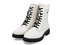 Hot Remonte , schicke Damen-Stiefeletten, Winterschuhe, Weite G, mit Reißverschluss NATURWEISS