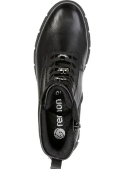 Best Remonte , schicke Damen-Stiefeletten, Winterschuhe, Weite G, mit Reißverschluss SCHWARZ