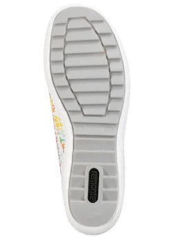 Outlet Remonte Sneaker aus beschichtetem, frech bedrucktem Leder WEISS-BUNT