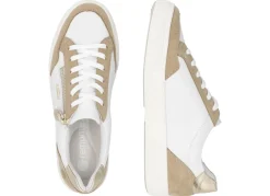 Discount Remonte Sneaker aus Nappa- und Veloursleder mit Metallic-Besatz SAND-WEISS-GOLD