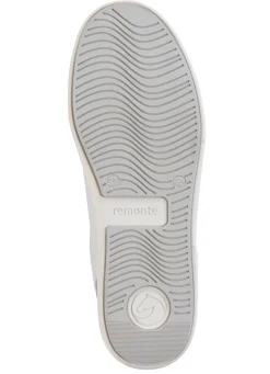 Discount Remonte Sneaker aus Nappa- und Veloursleder mit Metallic-Besatz BLAU-WEISS-SILBER
