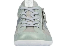 BADER Remonte Sneaker mit bedruckten Besätzen MINT-SILBERGRAU