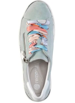 Discount Remonte Sneaker mit bunter Schnürung BLEU-WEISS