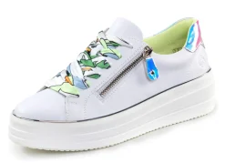 Outlet Remonte Sneaker mit bunter Schnürung WEISS-SILBER