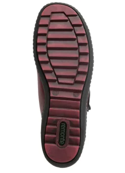 Remonte , sportliche Damen-Boots, Winterschuhe, Weite G, mit herausnehmbarem Fußbett BORDEAUX-SCHWARZ