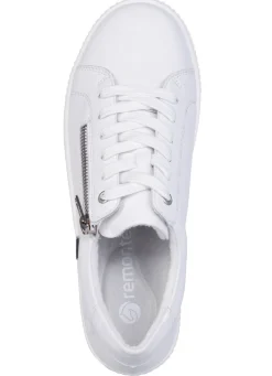 Hot Remonte , sportliche Damen-Sneaker, Weite G, mit herausnehmbarem Fußbett WEISS