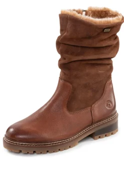 Online Remonte Stiefel mit Raffung BRAUN