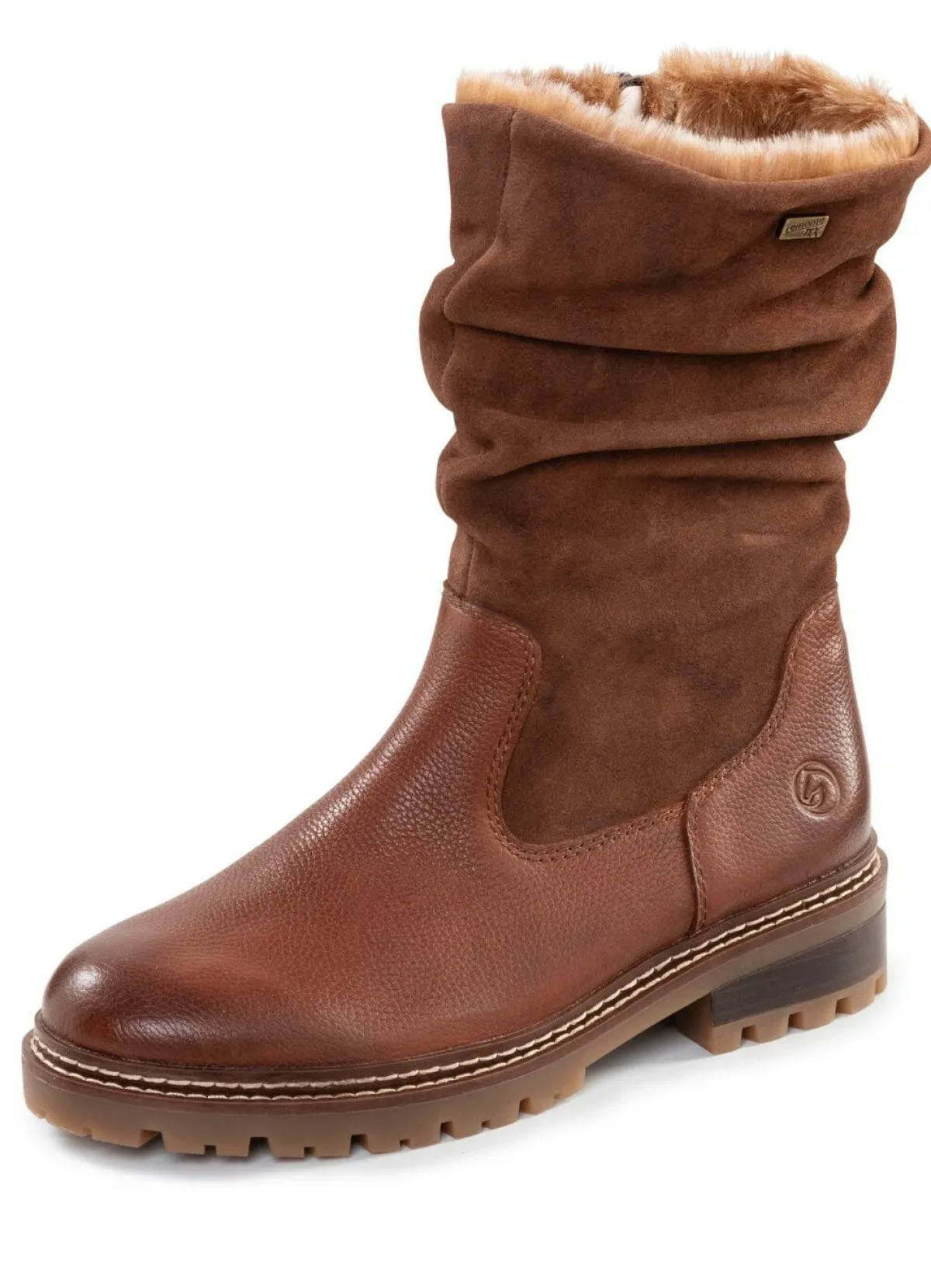 Online Remonte Stiefel mit Raffung BRAUN