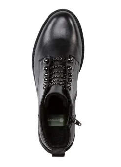 Hot Remonte Stiefelette mit trendigen Zierketten in Schnür-Optik SCHWARZ