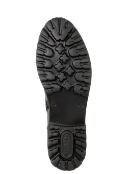 Hot Remonte Stiefelette mit trendigen Zierketten in Schnür-Optik SCHWARZ