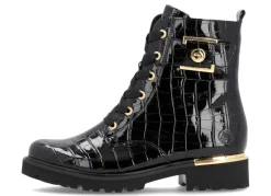 Online Remonte , stylische Damen-Stiefeletten, Winterschuhe, Weite G, mit herausnehmbarem Fußbett SCHWARZ-GOLD