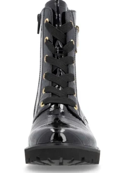 Online Remonte , stylische Damen-Stiefeletten, Winterschuhe, Weite G, mit herausnehmbarem Fußbett SCHWARZ-GOLD