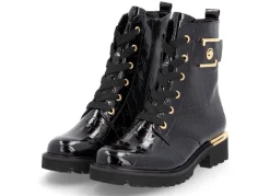 Online Remonte , stylische Damen-Stiefeletten, Winterschuhe, Weite G, mit herausnehmbarem Fußbett SCHWARZ-GOLD