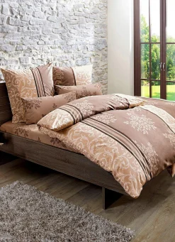 Discount BADER Renforcé Bettwäsche aus 100% Baumwolle BRAUN