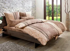 Discount BADER Renforcé Bettwäsche aus 100% Baumwolle BRAUN
