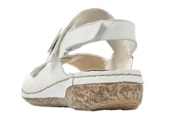 Hot Rieker , bequeme Damen-Sandalen, Weite H, mit herausnehmbarem Fußbett WEISS