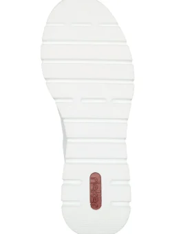 Outlet Rieker , bequeme Damen-Sneaker, Weite G, mit Reißverschluss WEISS