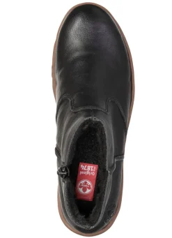 Online Rieker , gefütterte Damen-Stiefeletten, Winterschuhe, mit Reißverschluss SCHWARZ