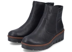 Online Rieker , gefütterte Damen-Stiefeletten, Winterschuhe, mit Reißverschluss SCHWARZ
