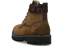 Rieker , gefütterte Herren-Boots, Winterschuhe, Weite H, mit Reißverschluss COGNAC