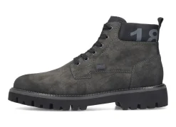 New Rieker , gefütterte Herren-Boots, Winterschuhe, Weite H, mit Reißverschluss ANTHRAZIT